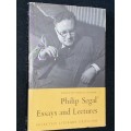 PHILIP SEGAL ESSAYS AND LECTURES EDITED BY MARCIA LEVESON