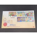 SOUTH AFRICAN SPORTING HEROES 7.10 AND 7.11  SOUTH AFRICA FDC NUWELAND 2001