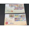 SOUTH AFRICAN SPORTING HEROES 7.10 AND 7.11  SOUTH AFRICA FDC NUWELAND 2001