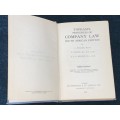 TOPHAM`S PRINCIPLES OF COMPANY LAW SOUTH AFRICAN EDITION 1953