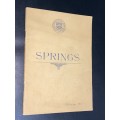 SPRINGS BROCHURE AND COMPREHENSIVE DIRECTORY OF CHURCHES, COMMERCE, EDUCATION, MINES DECEMBER 1933
