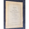 LAWS OF THE CAPE TOWN HEBREW CONGREGATION  1926