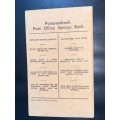 VINTAGE POST OFFICE SAVINGS BANK BOOK/ POSSPAARBANK BOEK 1950`S