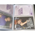 PANINI JUSTIN BIEBER COLLECTABLE CARD ALBUM WITH 23 CARDS OF 90