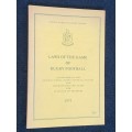 LAWS OF THE GAME OF RUGBY FOOTBALL 1973 SA RUGBY BOARD