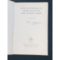 NEW QUATRAINS OF OMAR KHAYYAM AND OTHER POEMS BY I.D. DU PLESSIS SIGNED