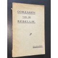 OORZAKEN VAN DE REBELLIE DOOR H.S. WEBB 1916