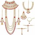 Ethnic Indian Traditional Kundan Dulhan Bridal Jewellery Set for Women