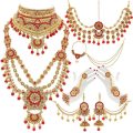 Ethnic Indian Traditional Kundan Dulhan Bridal Jewellery Set for Women