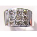 **ONCE-OFF - HUGE [R36257]** GENTS DIAMOND RING [0.750ct] ROUND CUT - BUY SAFE