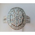 **ONLY 1 IN SA [R65643]** INVISIBLE OVAL DESIGN [1.250ct] DIAMOND RING [WHITE GOLD] - BUY SAFE