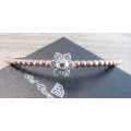 **ONE OF A KIND [R66127]** DIAMOND [1.050cts] FLEX BANGLE ROUND CUT [18KT PINK GOLD] - **SEE VIDEO**