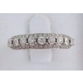 **ONCE-OFF DEAL [R26419]** DIAMOND CLUSTER [0.300ct] BAND [WHITE GOLD] - BUY SAFE