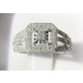 **ONCE-OFF DEAL [R26419]** DIAMOND CLUSTER [0.300ct] RING [WHITE GOLD] - BUY SAFE