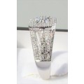 **ONCE-OFF DEAL [R26419]** DIAMOND CLUSTER [0.300ct] RING [WHITE GOLD] - BUY SAFE