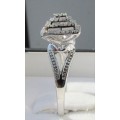 **NEW COLLECTION [R29639]** DESIGNER [0.300ct] CLUSTER DIAMOND RING [WHITE GOLD] - BUY SAFE