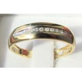 **BARGAIN DEAL [R18257]** GENTS DIAMOND RING [0.100ct] ROUND CUT [YELLOW GOLD] - **SEE VIDEO**