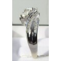 **BRILLIANT BUY [R41042]** TRILOGY DESIGN [0.750ct] DIAMOND RING [WHITE GOLD] - **SEE VIDEO**