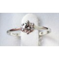 **6 CLAW DESIGN [R23231]** ROUND CUT [0.260ct] SOLITAIRE DIAMOND RING [WHITE GOLD] - BUY SAFE