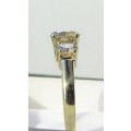 **ONCE OFF PIECE [R42639]** DESIGNER [1.180ct] TRILOGY DIAMOND RING [YELLOW GOLD] - BUY SAFE