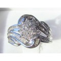 **EXCLUSIVE DEAL [R52643]** SWIRL DESIGN [1.100ct] DIAMOND RING [WHITE GOLD] - BUY SAFE