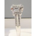 **PRINCESS TRILOGY [R65152]** DIAMOND RING [1.250ct] INVISIBLE SETTING [WHITE GOLD] - **BUY SAFE**