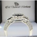 **PRINCESS TRILOGY [R65152]** DIAMOND RING [1.250ct] INVISIBLE SETTING [WHITE GOLD] - **BUY SAFE**