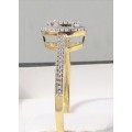 **BRILLIANT BUY [R26419]** DIAMOND CLUSTER [0.250ct] RING [YELLOW GOLD] - BUY SAFE