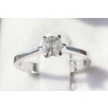 **STUNNING SOLITAIRE [R21036]** ROUND CUT DIAMOND [0.300ct]  RING [WHITE GOLD] - BUY SAFE