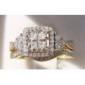 **SUPER SPECIAL [R40258]** BRIDAL TWINSET [0.600ct] DIAMOND RING [4.202g] YELLOW GOLD - BUY SAFE