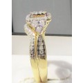 **SUPER SPECIAL [R40258]** BRIDAL TWINSET [0.600ct] DIAMOND RING [4.202g] YELLOW GOLD - BUY SAFE