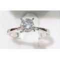 **1/2ct SPECIAL [R27314]** ROUND CUT [0.560ct] SOLITAIRE DIAMOND RING [WHITE GOLD] - BUY SAFE