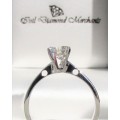 **1/2ct SPECIAL [R27314]** ROUND CUT [0.560ct] SOLITAIRE DIAMOND RING [WHITE GOLD] - BUY SAFE