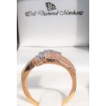 **SUPER DEAL [R30091]** HIGH QUALITY [0.500ct] DIAMOND BAND [ROSE GOLD] - BUY SAFE