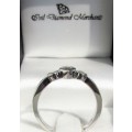 **ONCE OFF PIECE [R30639]** MARQUISE/ROUND [0.600ct] TRILOGY DIAMOND RING [WHITE GOLD] - BUY SAFE