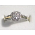 **SPECIAL DEAL [R28258]**  DESIGNER PIECE [0.350ct] DIAMOND RING [WHITE /YELLOW GOLD] - **SEE VIDEO*
