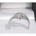**GORGEOUS [R23419]** HIGH QUALITY [0.220ct] ROUND CUT DIAMOND BAND [WHITE GOLD] - BUY SAFE