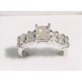 **GORGEOUS [R37258]** INVISIBLE [0.700ct] DIAMOND RING [WHITE GOLD] - BUY SAFE