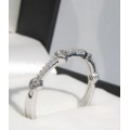 **STACKABLES [R21004]** ROUND BRILLIANT CUT [0.175ct] DIAMOND BAND [WHITE GOLD] - BUY SAFE