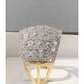 **GORGEOUS [R40419]** HIGH QUALITY [1.00ct] ROUND CUT DIAMOND BAND [YELLOW GOLD] - BUY SAFE