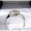 **SUPER DEAL [R30091]** HIGH QUALITY [0.650ct] DIAMOND RING [WHITE GOLD] - BUY SAFE