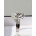 **SUPER DEAL [R30091]** HIGH QUALITY [0.650ct] DIAMOND RING [WHITE GOLD] - BUY SAFE