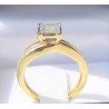 **ULTRA SPARKLY [R24258]** INVISIBLE DESIGN [0.325ct] DIAMOND RING [YELLOW GOLD] - BUY SAFE