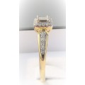 **ULTRA SPARKLY [R28106]** INVISIBLE DESIGN [0.350ct] DIAMOND RING [YELLOW GOLD] - BUY SAFE