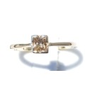 **BARGAIN BUY** FIERY PRINCESS CUT [0.300ct] DIAMOND SOLITAIRE RING [YELLOW GOLD] - BUY SAFE