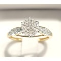 **NEW COLLECTION [R31639]** DESIGNER [0.350ct] DIAMOND RING [YELLOW GOLD] - BUY SAFE