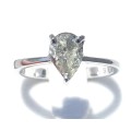 **BARGAIN BUY** OUR FAMOUS 1CT PEAR CUT DIAMOND SOLITAIRE RING | 1.120ct |  WHITE GOLD - BUY SAFE