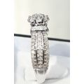 **FANTASTIC OFFER | R58632** ROUND CUT CLUSTER | 1.150ct | DIAMOND RING | WHITE GOLD - BUY SAFE