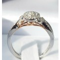 **HALO COLLECTION | R24639** DESIGNER | 0.250ct | DIAMOND RING | ROSE GOLD - BUY SAFE