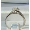 **HUGE DEAL | R62547** HALO DESIGN | ROUND CUT | 1.00ct | DIAMOND RING | WHITE GOLD - BUY SAFE